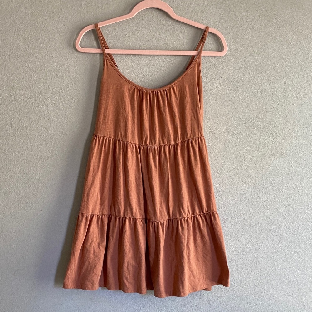Z Supply Terracotta Tiered Mini Dress